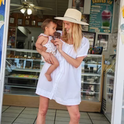women's balboa white coverup