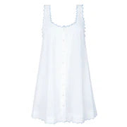 women's white scalloped dress