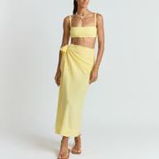women's soleil gingham pareo