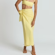 women's soleil gingham pareo