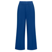 women's oyster blue linen pant