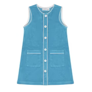 girls cerulean french terry dress