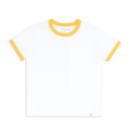 unisex white ringer tee