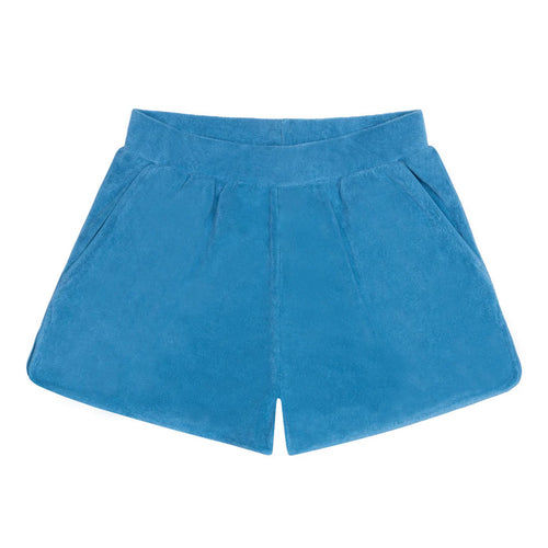 women's cerulean french terry short