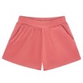 women's sailor red french terry shorts