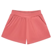women's sailor red french terry shorts